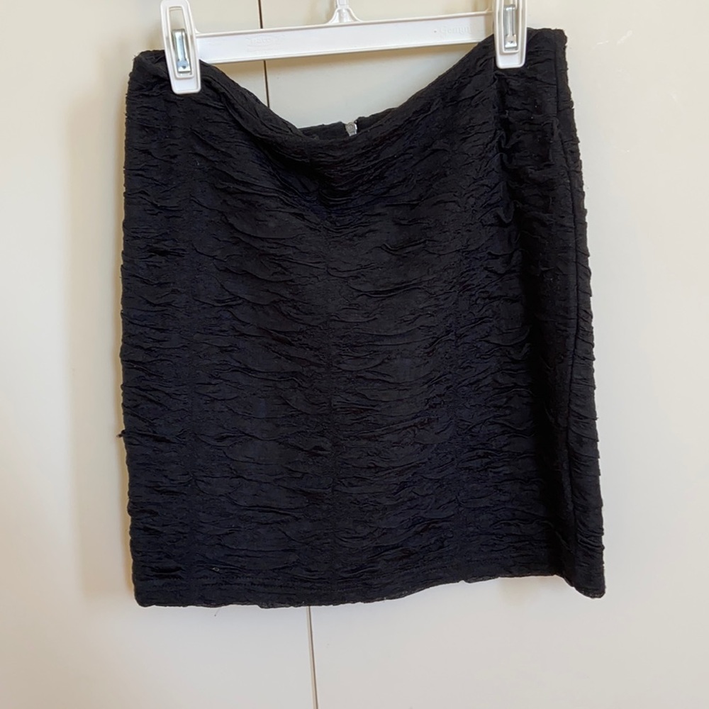 Ruched pencil mini skirt